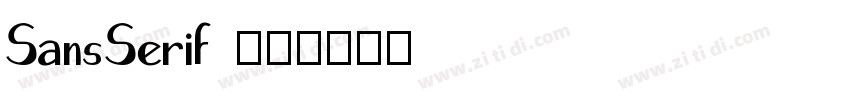 SansSerif 粗体字体转换